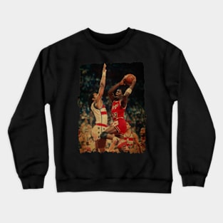 Michael Jordan vs Washington Bullets, 1985 Vintage Crewneck Sweatshirt